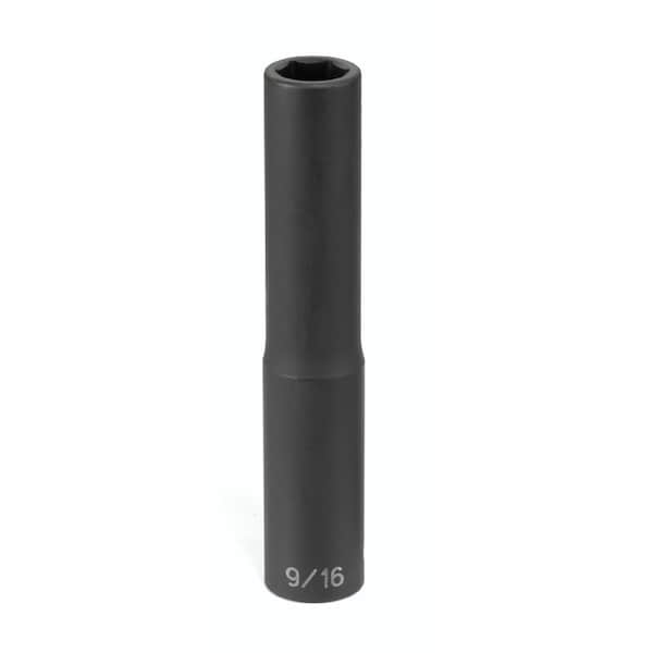 1/2" Drive, 1/2" Size, 6-Point Extra Deep, SAE Socket